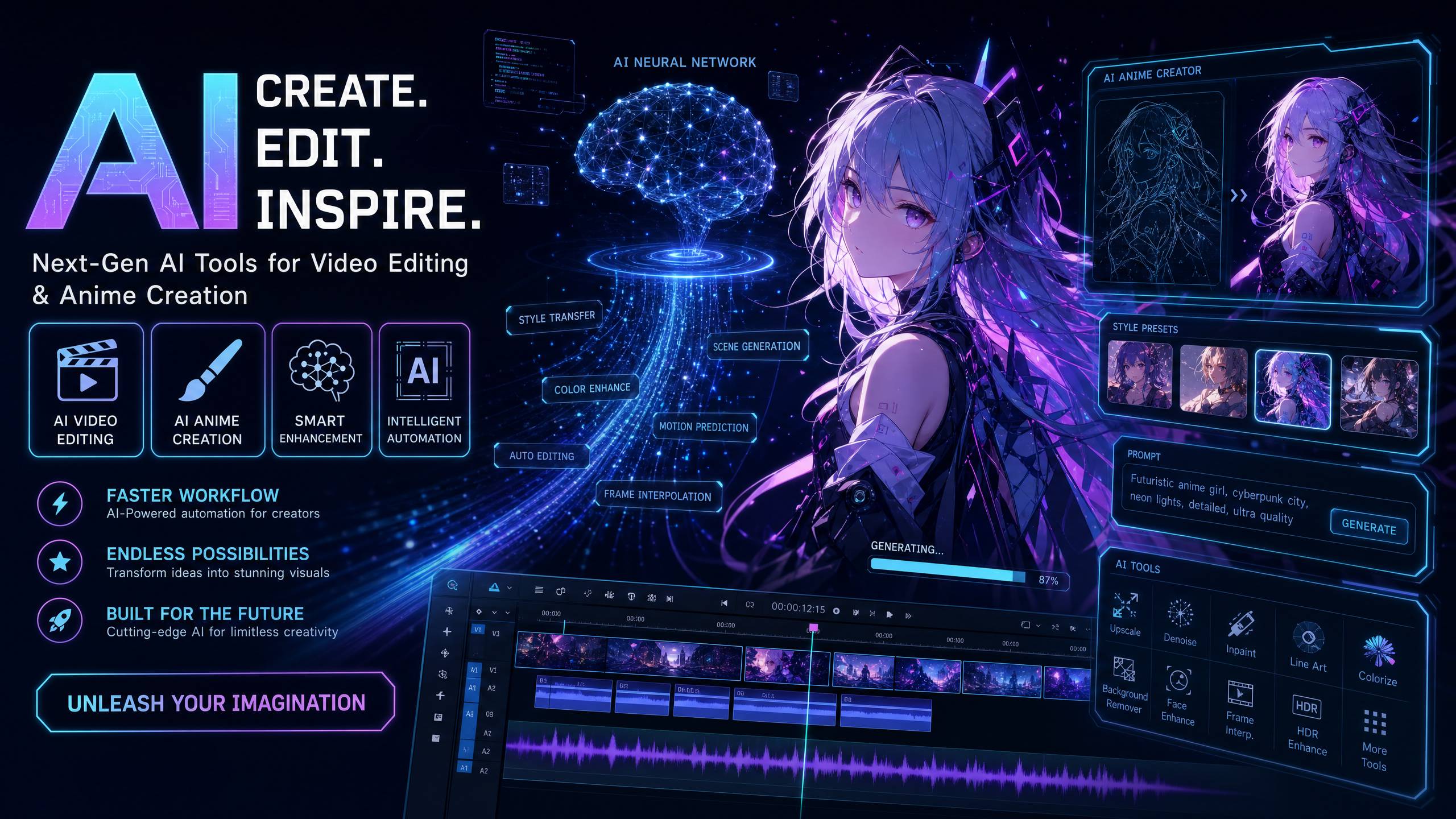 91AI动漫创作工具平台